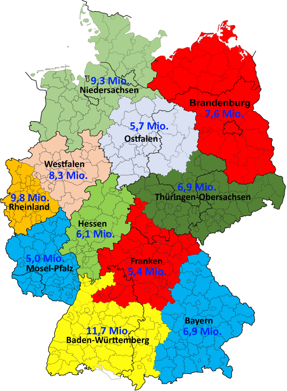 Neugliederung des Bundesgebiets - Umsetzung
